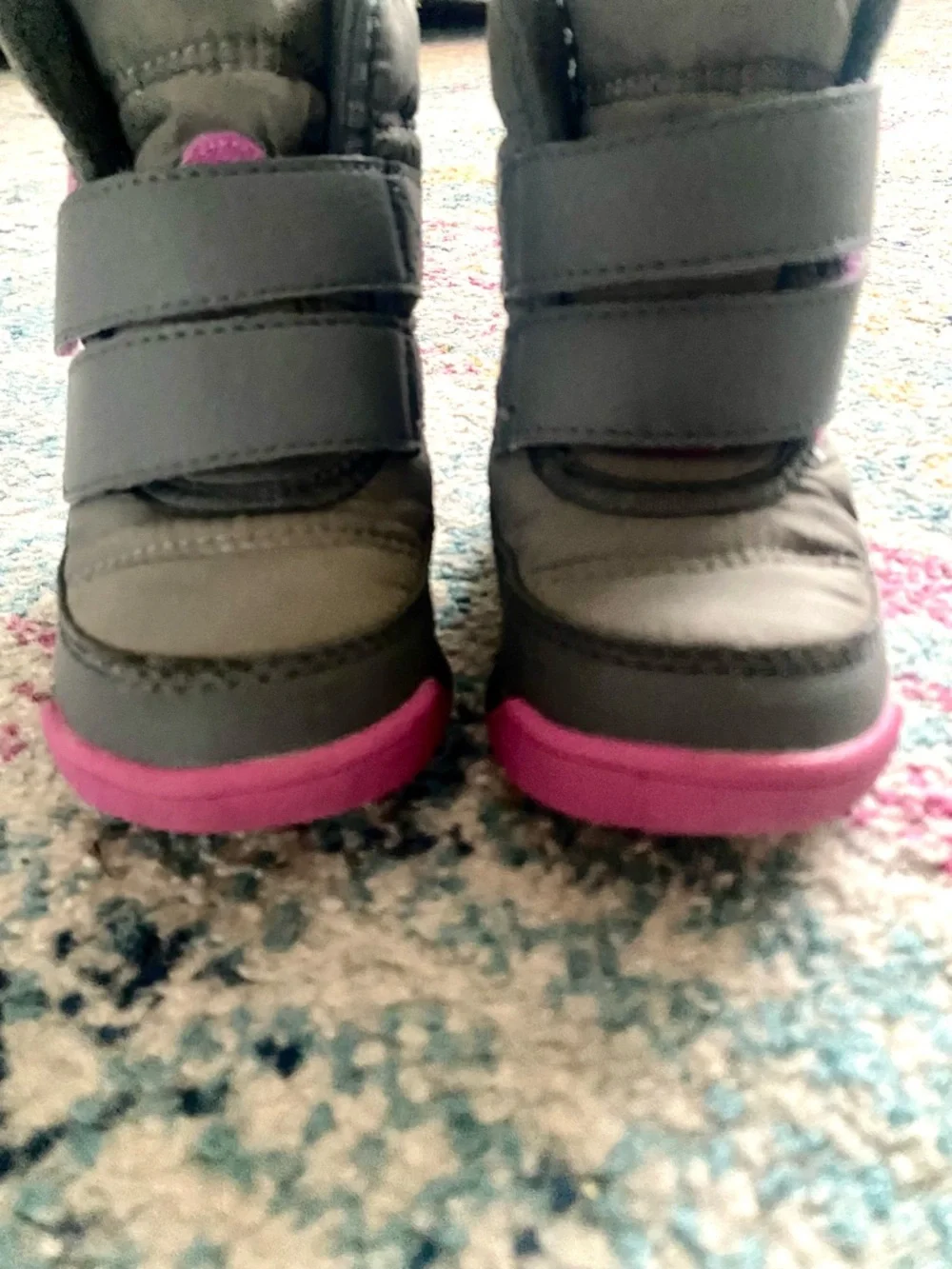 Sorel Whitney II Strap WP Snow Boots Toddler Waterproof Pink Grey Size 6 Girl